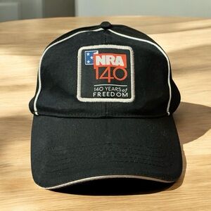 NRA 140 Years Of Freedom Black Baseball Cap